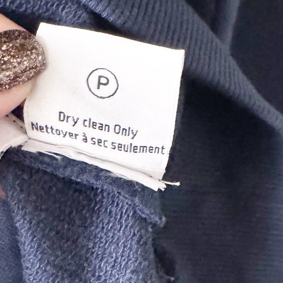 HEMANT & NANDITA Navy Crystal Embellished Sweatshirt Sweater/Pullover - Picture 8 of 10